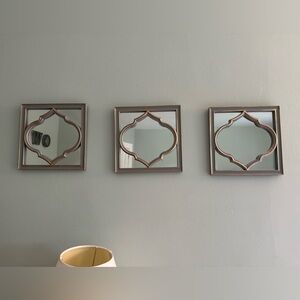Set of three mirrors